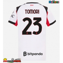 Camisa de Futebol AC Milan Fikayo Tomori #23 Equipamento Secundário Mulheres 2025-26 Manga Curta